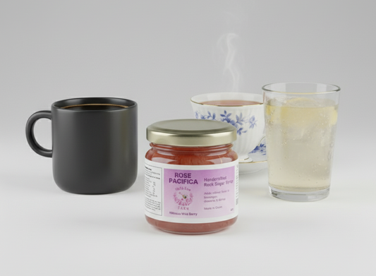 Rose Pacifica - Hibiscus Wild Berry Rock Sugar Syrup (4oz)