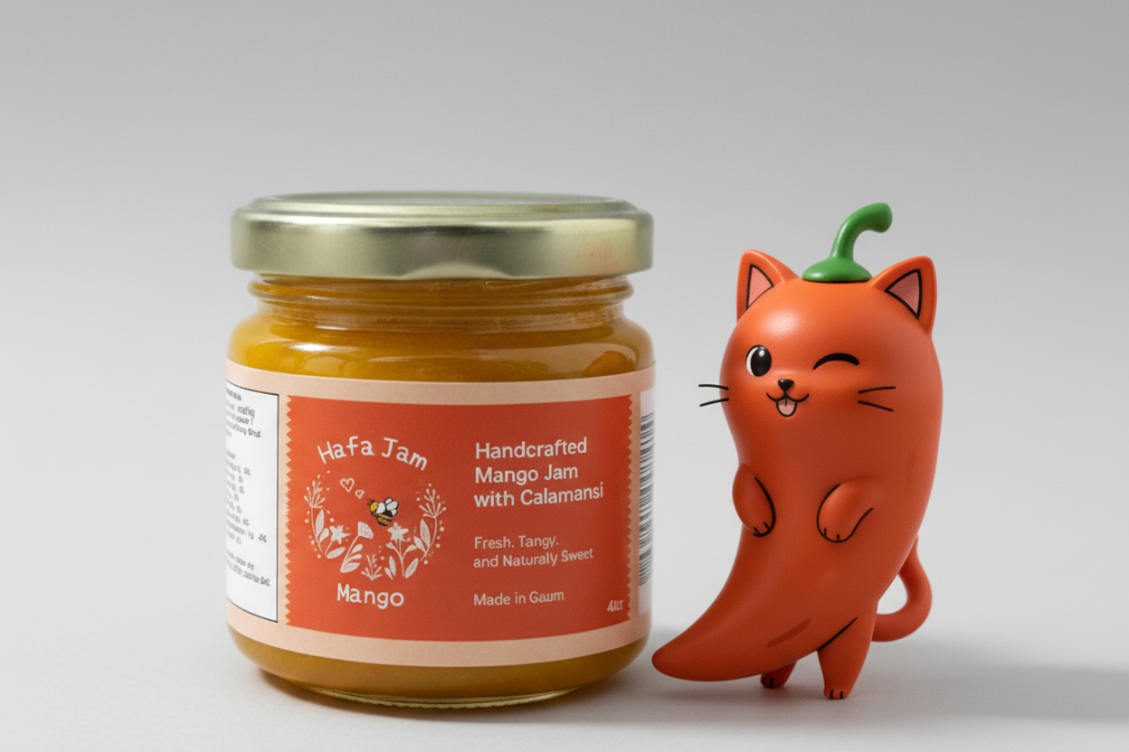 mango jam with chili kitty